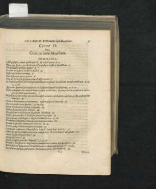 Caput II. De Crimine laesae Maiestatis.