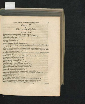 Caput II. De Crimine laesae Maiestatis.