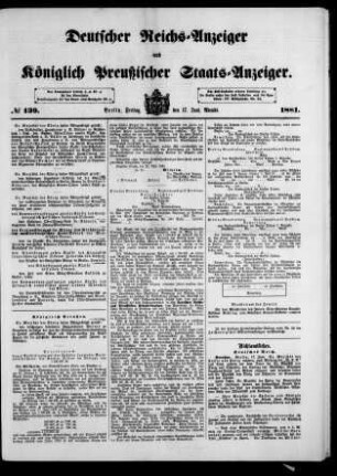 Deutscher Reichsanzeiger und Preußischer Staatsanzeiger