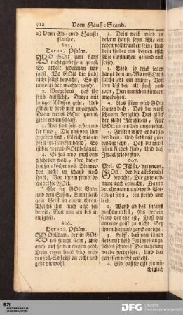 Vom Eh- und Hauß-Stande.