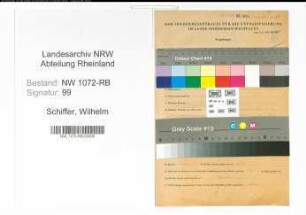 Entnazifizierung Wilhelm Schiffer , geb. 29.06.1900 (Kaufmann)