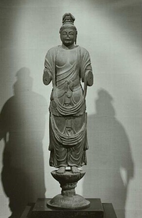 Statue eines mit Löwenstimme predigenden Bodhisattva (Shishiko Bosatsu)
