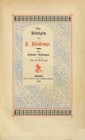 Der Königin des hl. Rosenkranzes