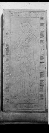 Bronnbach Kloster Grabplatte Irmelindis Schefferin von Wertheim (gestorben 1458)