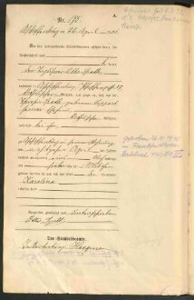 Standesamtsbuch der Stadt Aschaffenburg: Geburten 365/1900 - 184/1901