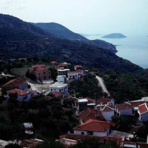Skopelos. Glossa, Dorf oberhalb der Küste