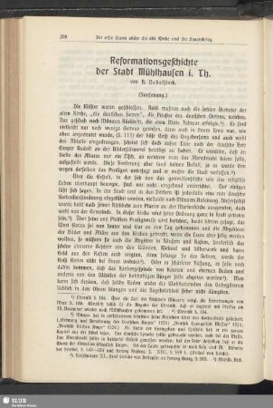 Reformationsgeschichte der Stadt Mühlhausen i. Th. (Fortsetzung.)