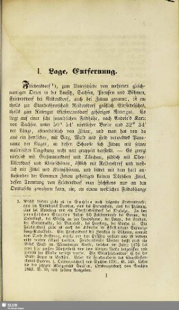 I. Lage, Entfernung