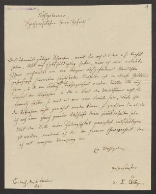 Brief an Jacob Grimm : 06.02.1841-27.02.1845
