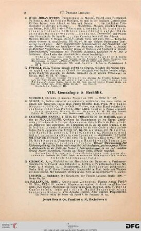 Genealogie & Heraldik (Nr. 93-96)