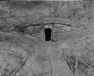 Freiberg. Himmelfahrt Fundgrube. Mundloch des Thurmhof Hilfsstollns im unteren Muldental