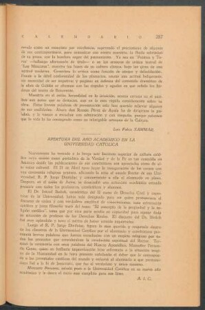 Apertura del año académico en la Universidad Católico