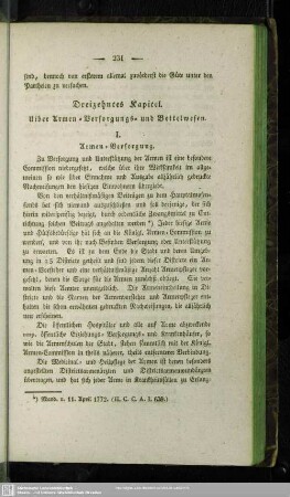 Dreizehntes Kapitel. uiber Armen- Versorgungs- und Bettelwesen