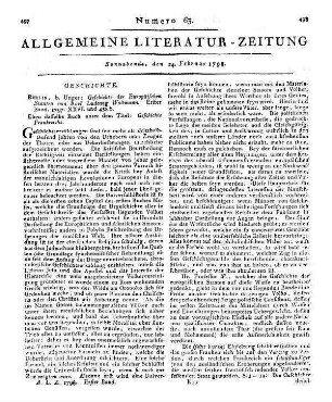 Woltmann, K. L.: Geschichte der Europäischen Staaten. Bd. 1. Geschichte Frankreichs. Berlin: Unger 1797