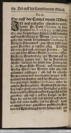 No. 85. Der auff der Cantzel vexirte Münch