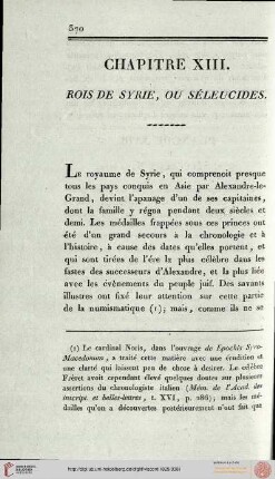 XIII. Rois de Syrie, ou Séleucide