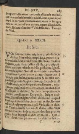 Quaestio XXXIII.