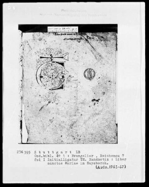 Evangeliar — Initialligatur TE, Folio 1recto