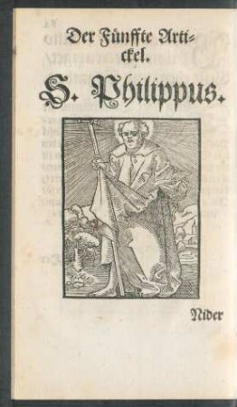 Der Fünffte Artickel. S. Philippus.