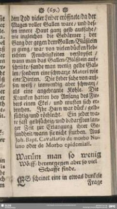 Warum man so wenig Wölff, herentwegen aber so viel Schaffe finde