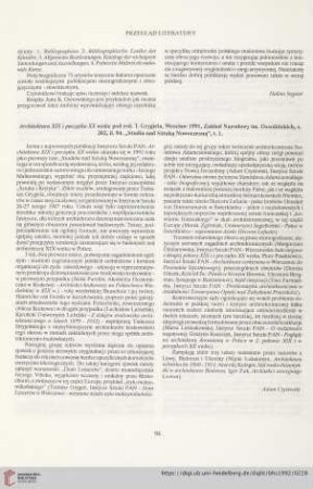 54: [Rezension von: T. Gryhiela (Hrsg.), Architektura XIX i pocza̜tku XX wieku