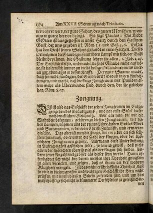 1374-1378, Zueignung