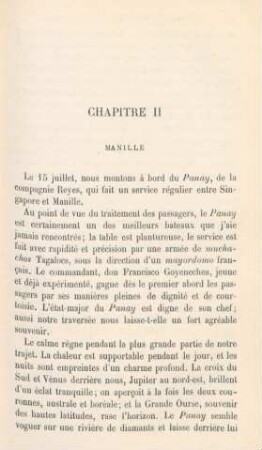 Chapitre II. Manille