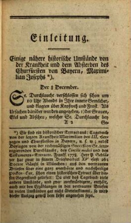 Abhandlungen und Materialien zum neuesten deutschen Staatsrechte und Reichsgeschichte des Jahres ... seit dem Absterben des letzten Churfürsten von Bayern Maximilian Josephs, 1. 1778