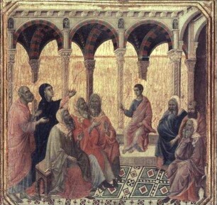 Ehemaliges Altarretabel des Domes — Rückseite: Der junge Christus im Tempel