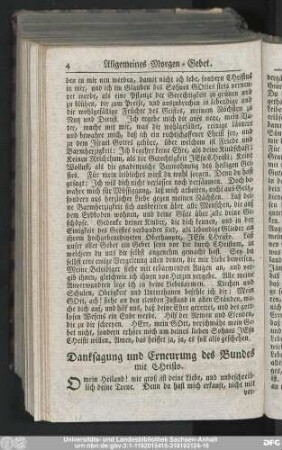 Danksagung und Erneurung des Bundes mit Christo.