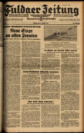 Ausgabe vom Montag, den 25. August 1941.