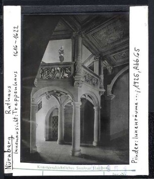 Nürnberg, Rathaus, Innenansicht: Treppenhaus 1616-1622