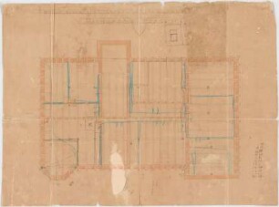 Seidl, Gabriel von; Altmannstein - Sandersdorf; Schlossgaststätte Schlosshaus - Dachgebälk (Untersicht)