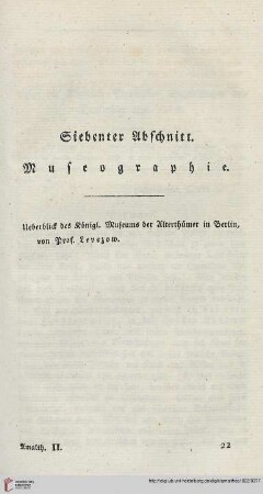 Siebenter Abschnitt