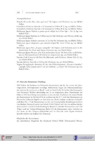 17. Nietzsche-Kommentar (Freiburg)