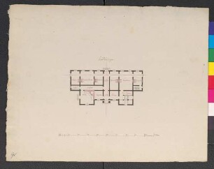 Grundriss eines Landhauses (EG) für „Mons. Lithander à Swarthak“