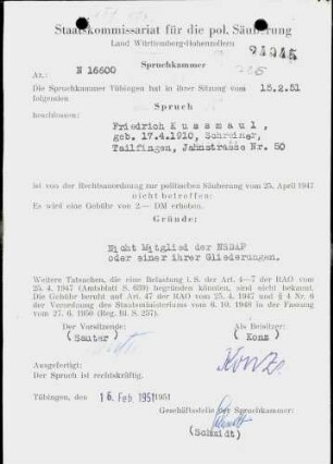 Kussmaul, Friedrich