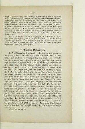 C. Preußens Wiedergeburt