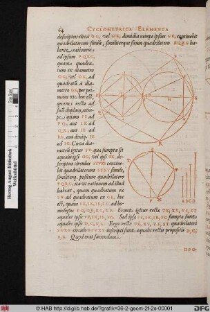 Zwei geometrische Diagramme und Texterklärung.