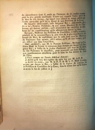 Procès-Verbal Du Jeudi 16 Décembre 1756, à huit heures du soir