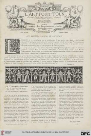 No 1 (Janvier 1886)