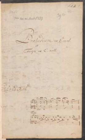 Präludien und Fugen; org; e-Moll; BWV 548