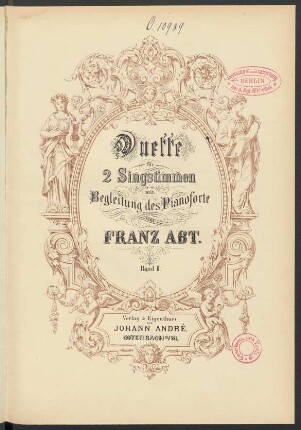 Bd. 2: Duette für 2 Singstimmen mit Begleitung des Pianoforte