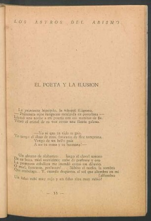El poeta y la ilusión