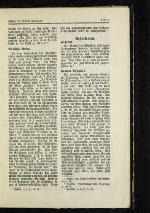 Aphorismen : Leichtsinn
