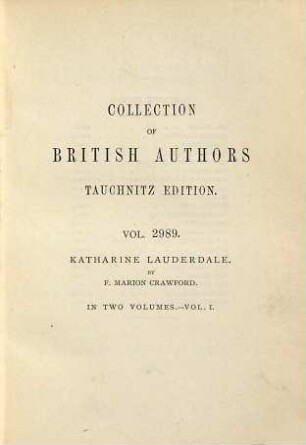 Katharine Lauderdale, 1