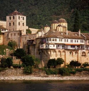 Griechenland, Athos, Kloster Xenofontos an der Westküste