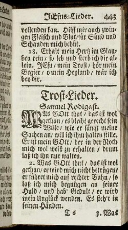 Trost-Lieder.