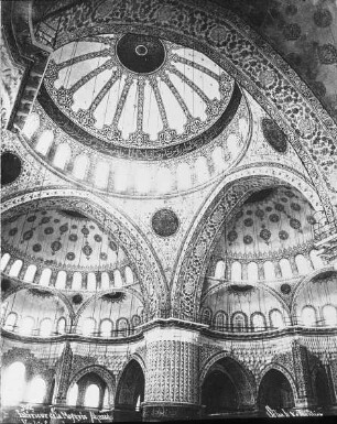 Istanbul/Konstantinopel, Ahmediye Camii (Sultan Ahmet Moschee, Blaue Moschee), Inneres