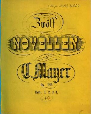 Zwölf Novellen für das Pianoforte : op. 142, 1. Es-D.
